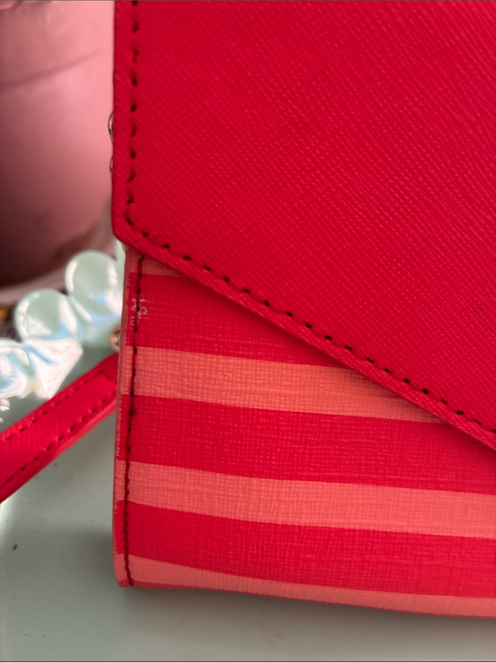 Kate Spade Envelope Style Red/Coral Crossbody - Picture 9 of 12